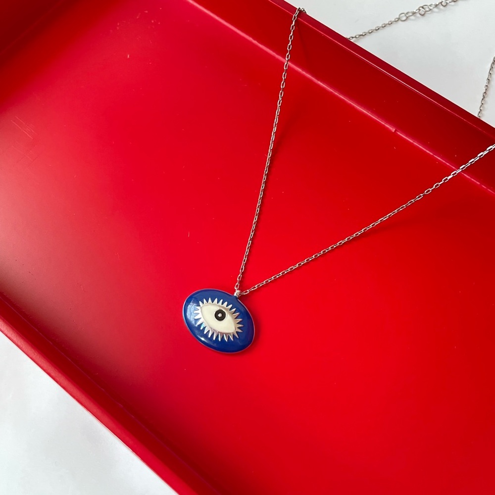 925 Sterling Silver Evil Eye Necklace 🧿